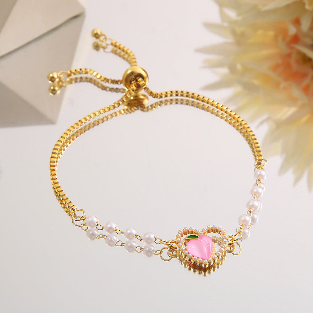 Wholesale Alloy Heart Heart Bracelet